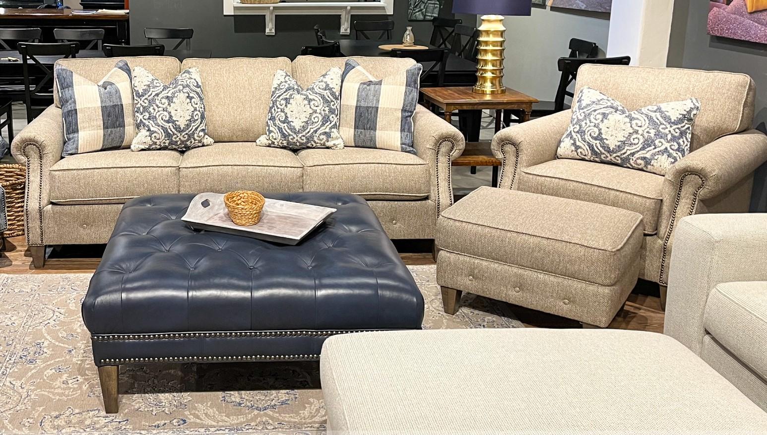 Runaround Stone Sofa, Chair and Ottoman