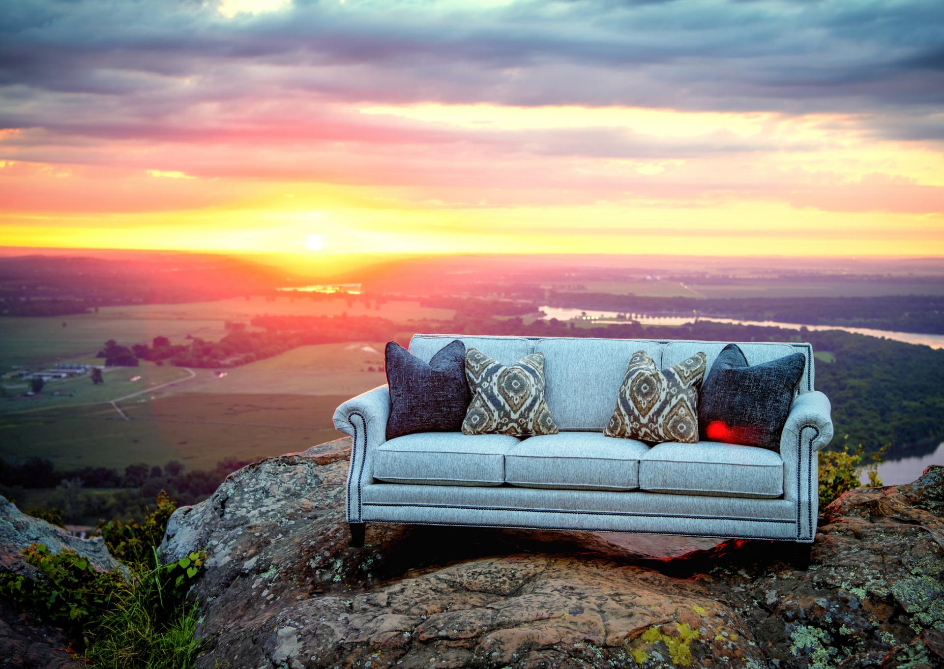 Gable Smoke Sofa