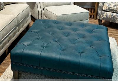 Image for Omaha Turquoise Ottoman