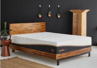 Image for American Bedding Performance Copper Hybrid California King Mattress w/Foundation (Bed In Box)