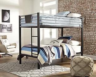 Dinsmore Twin Bunk Beds with Ladder + Free Mattress,April 30th 2024