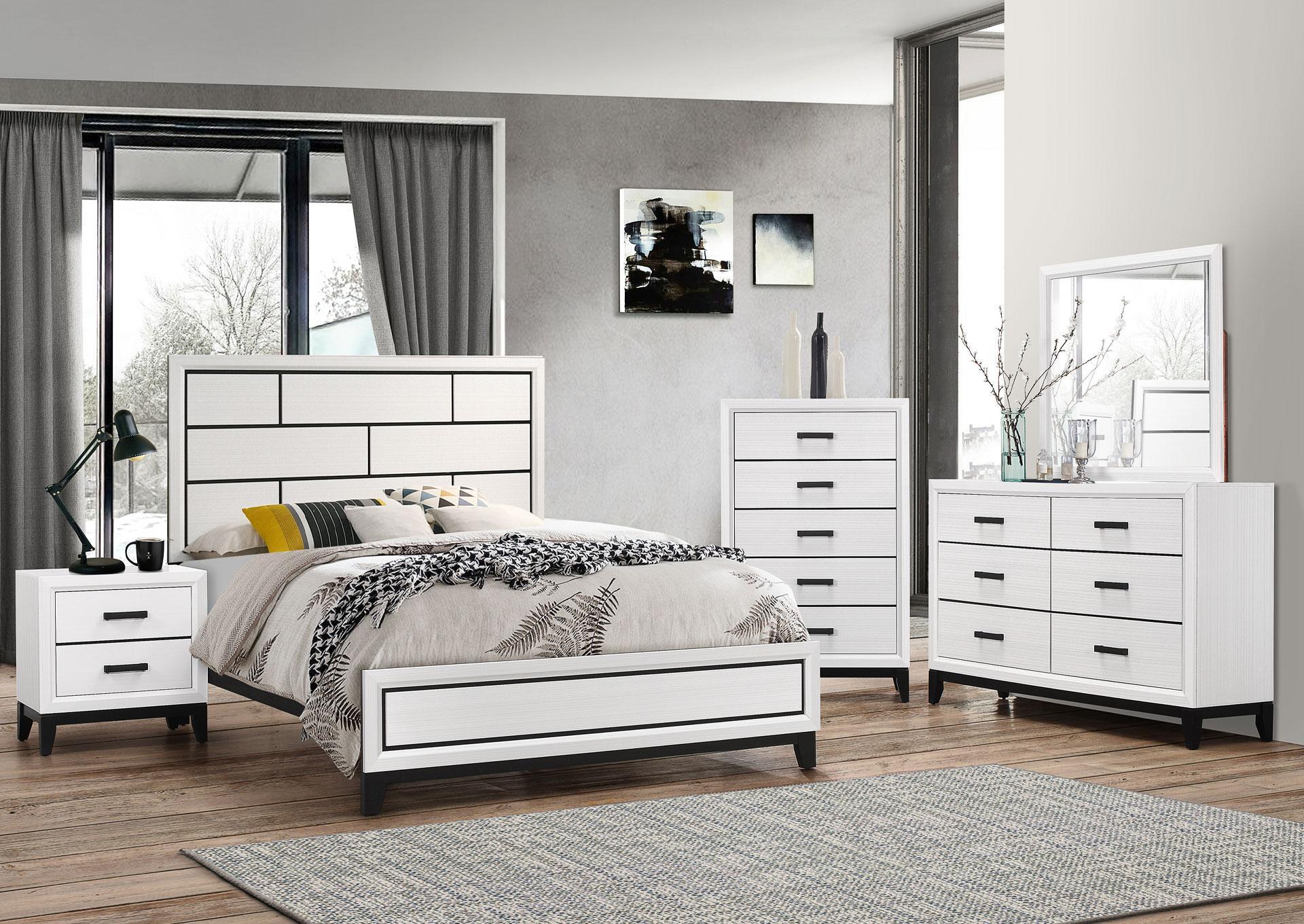 Queen Panel Bed w/Dresser, Mirror + FREE Chest & Nightstand,Black Friday Deals DOORBUSTERS 2023