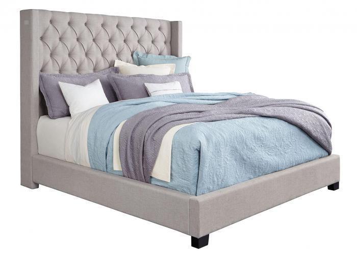 Westerly Light Gray Upholstered Queen Bed,T-0127018 Tax Season Savings 3-26-24