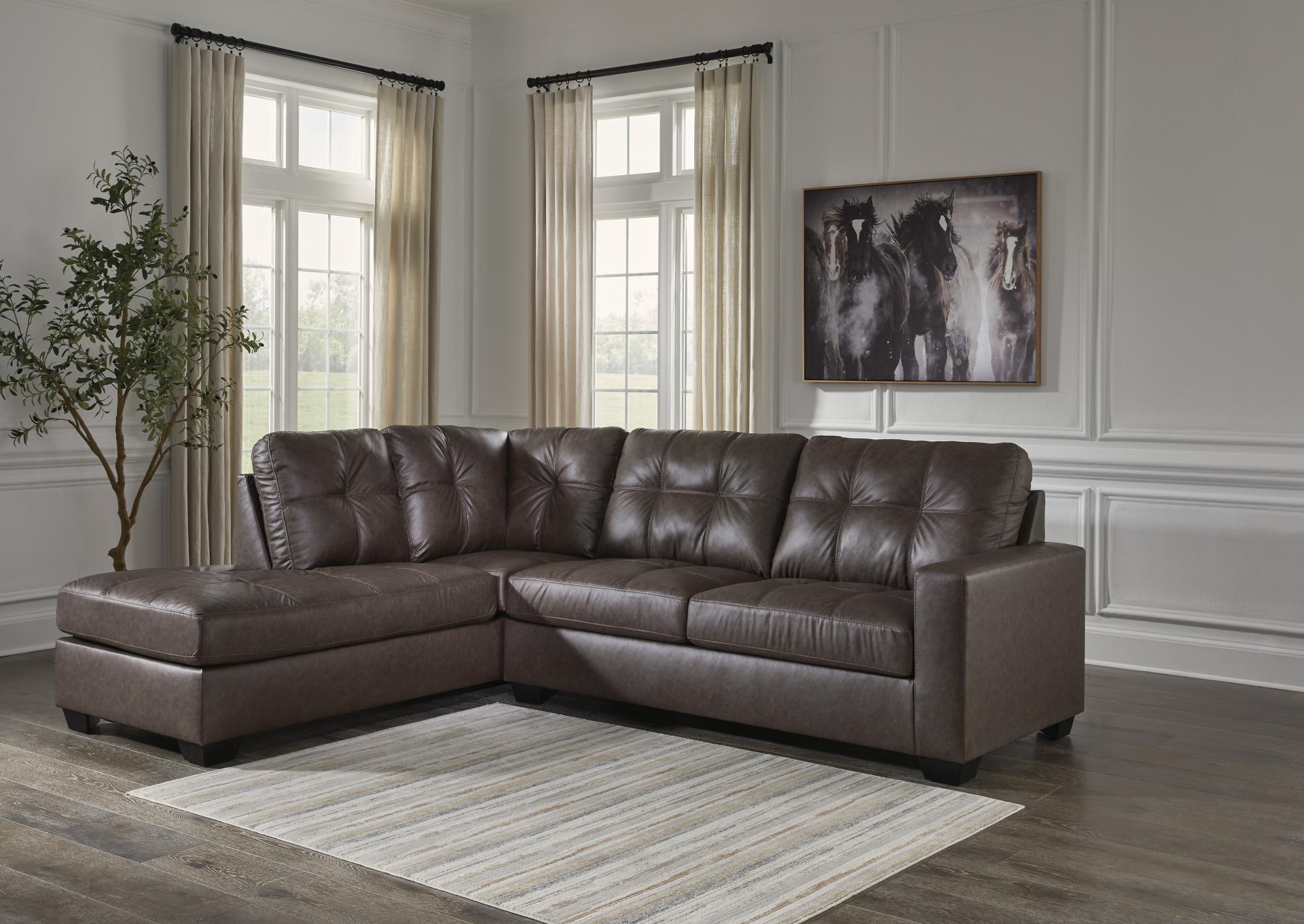 Barlin Mills Sectional + Tables, Lamps & Rug + FREE 55 in TV,Free in February 2025