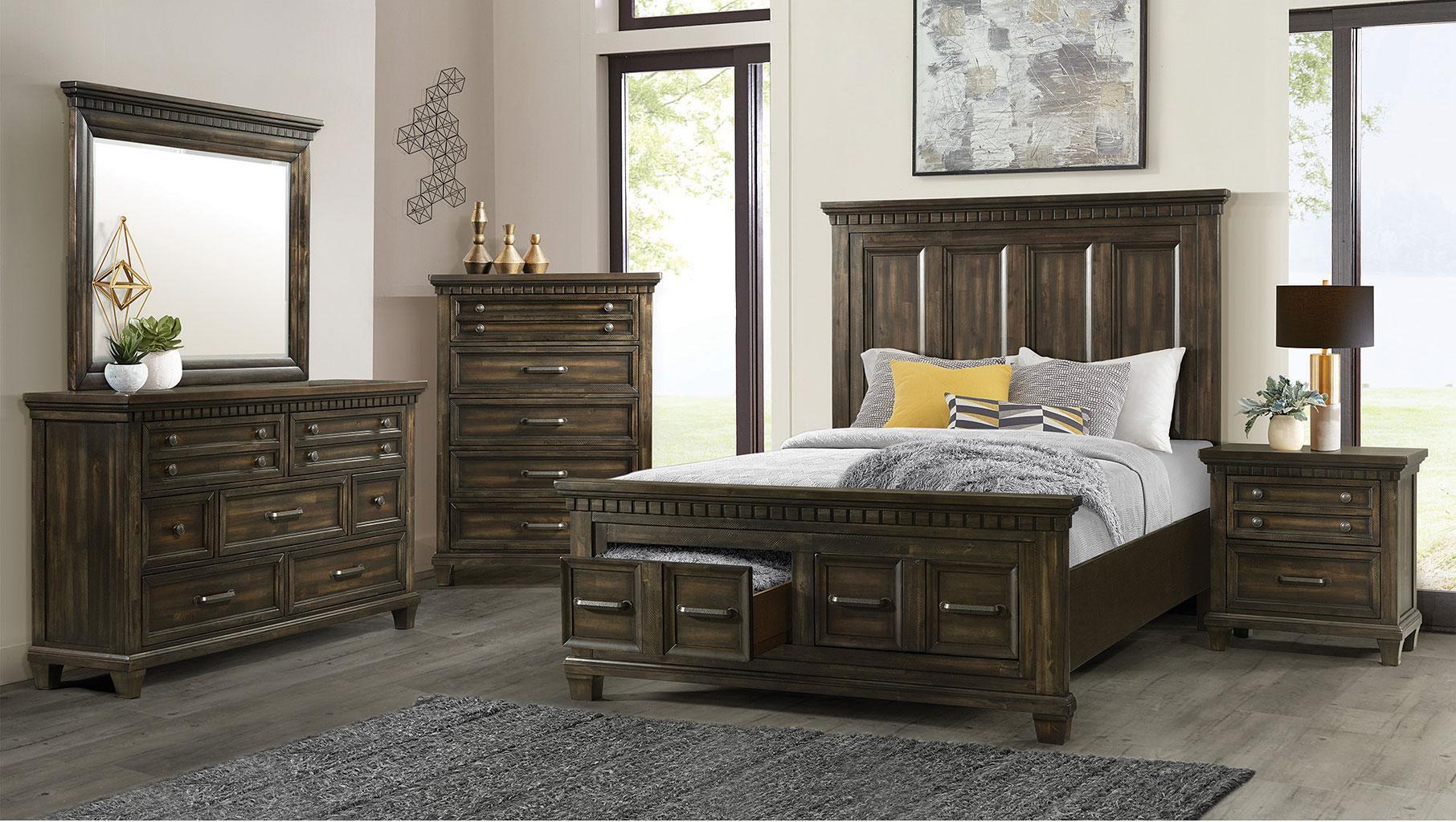 B-10530 Queen bed, dresser & mirror + chest & nightstand,Columbus Day 2024