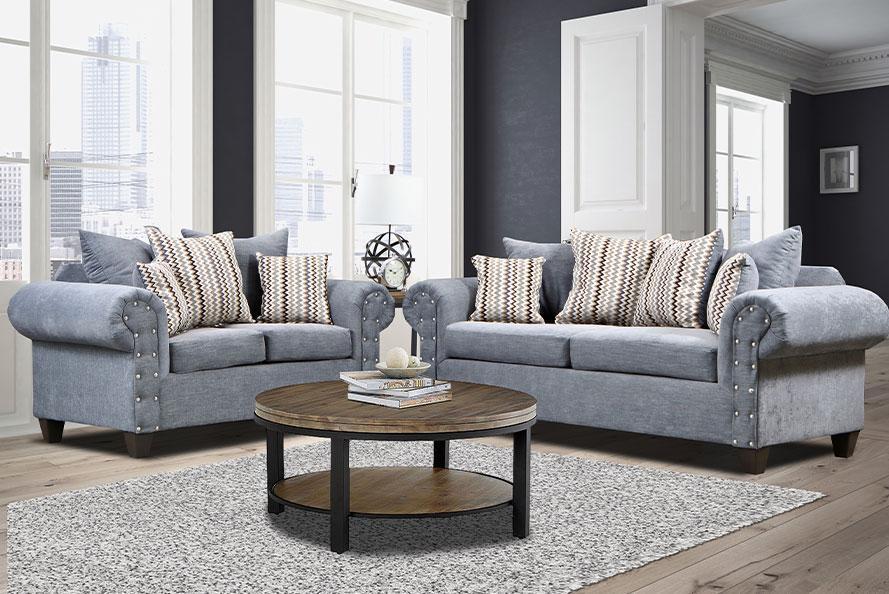 Sofa and Loveseat Gray ,Columbus Day 2024