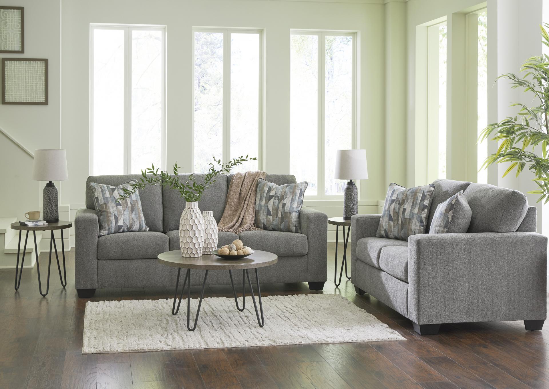 Deltona Sofa & Loveseat + Bonus Buy Tables, Lamps & Rug,Black Friday Deals 11-26-24