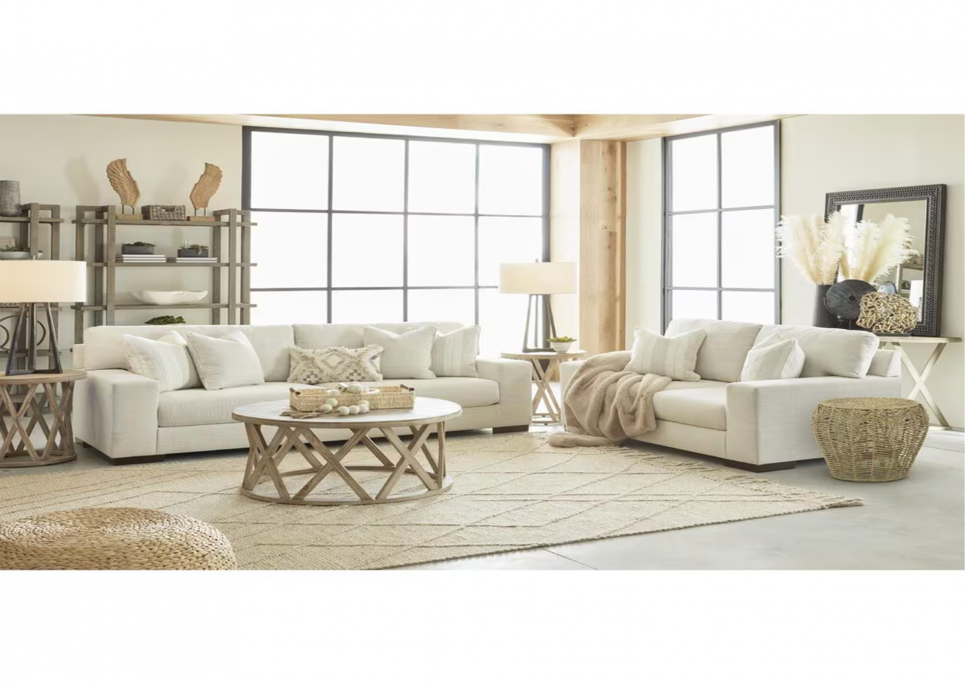 Maggie Sofa & Loveseat + Bonus Buy Tables, Lamps & Rug,Columbus Day 2024