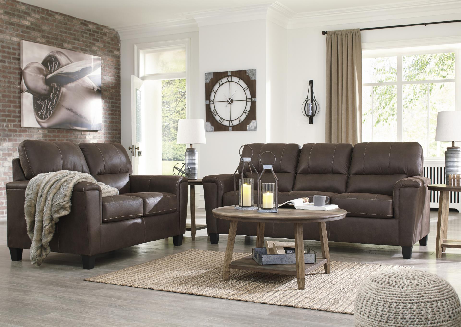 Navi Sofa & Loveseat + FREE 3PC Tables, Lamps & Rug,Price Drop Event 2023