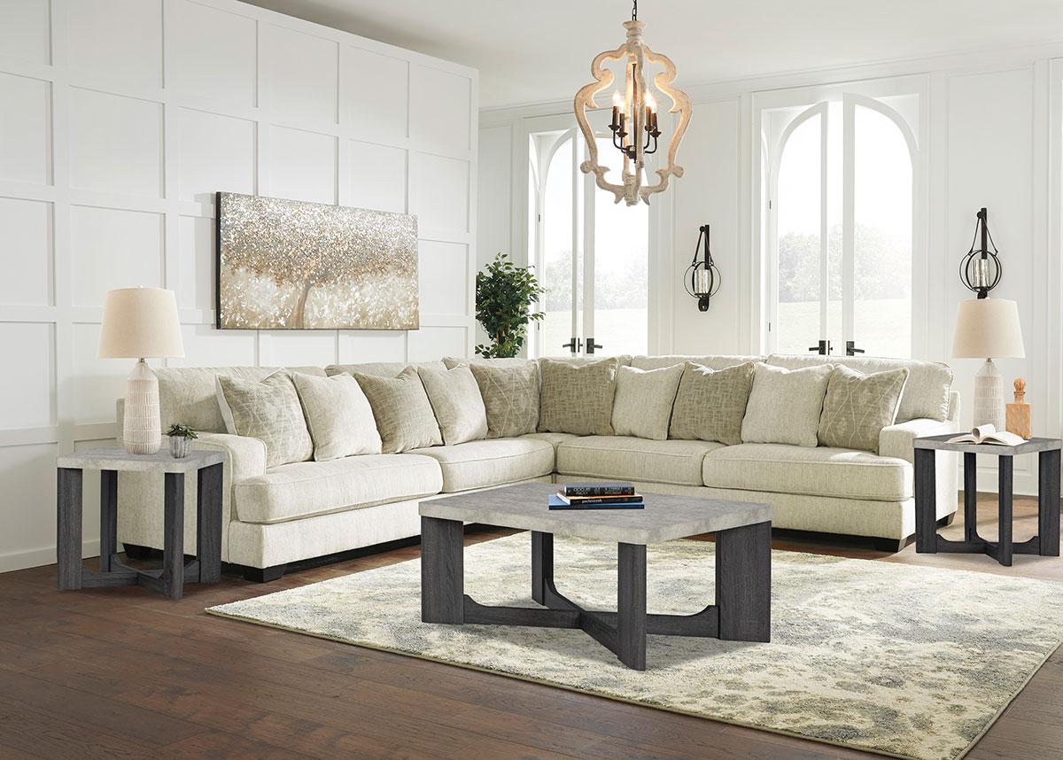 Rawcliffe Sectional + Tables, Lamps & Rugs,4th of July Blowout Sale 2024