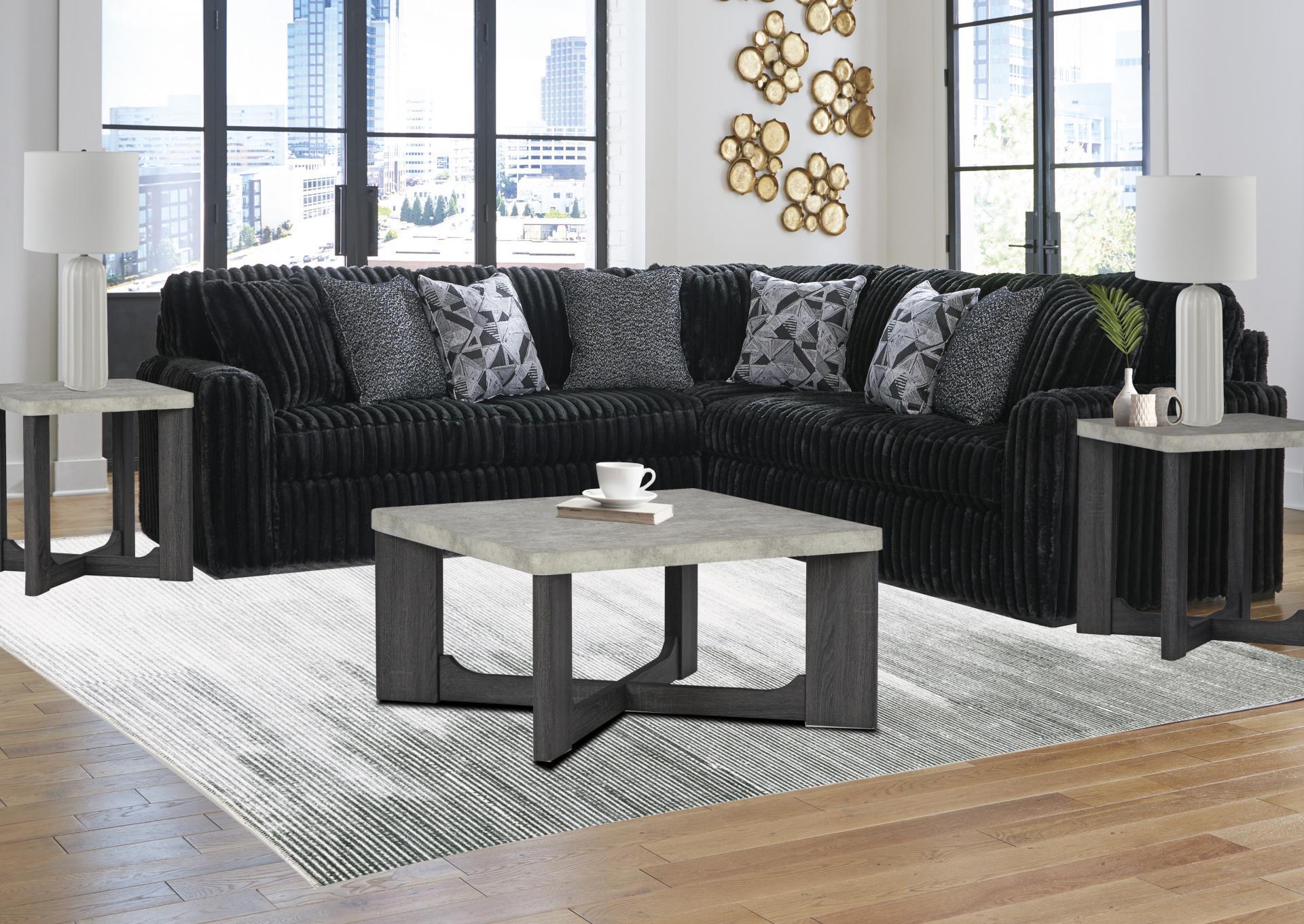 Midnight-Madness Sectional + FREE 55” TV,Total Home Package Event 2025