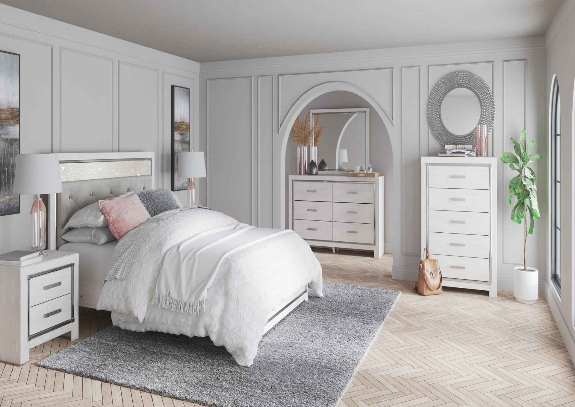 Altyra Twin Panel Bed, Dresser & Mirror + FREE Mattress,Black Friday Deals 11-26-24