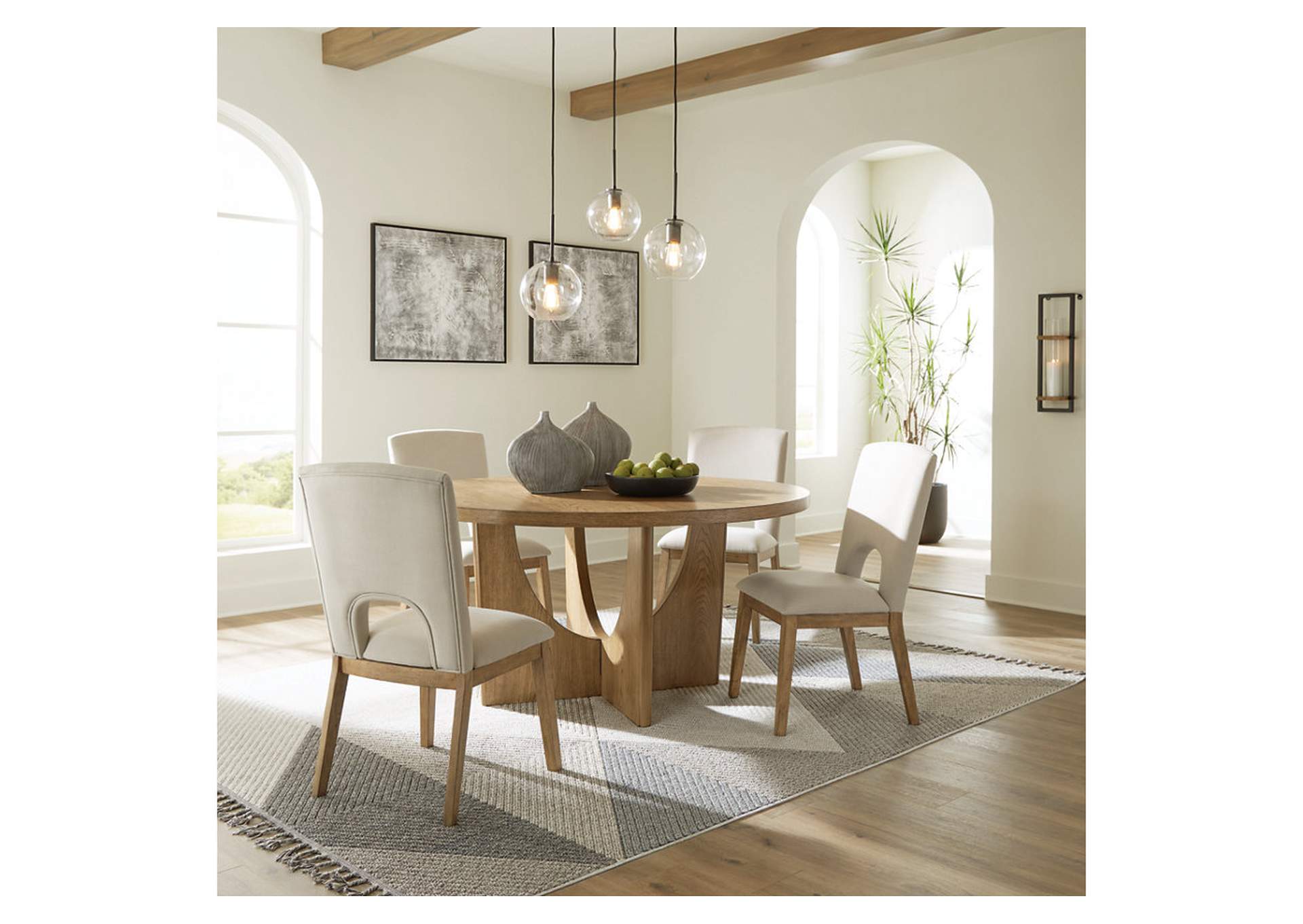 Dakmore Dining Table and 4 Chairs,T-0138629 Black Friday 10-29-24