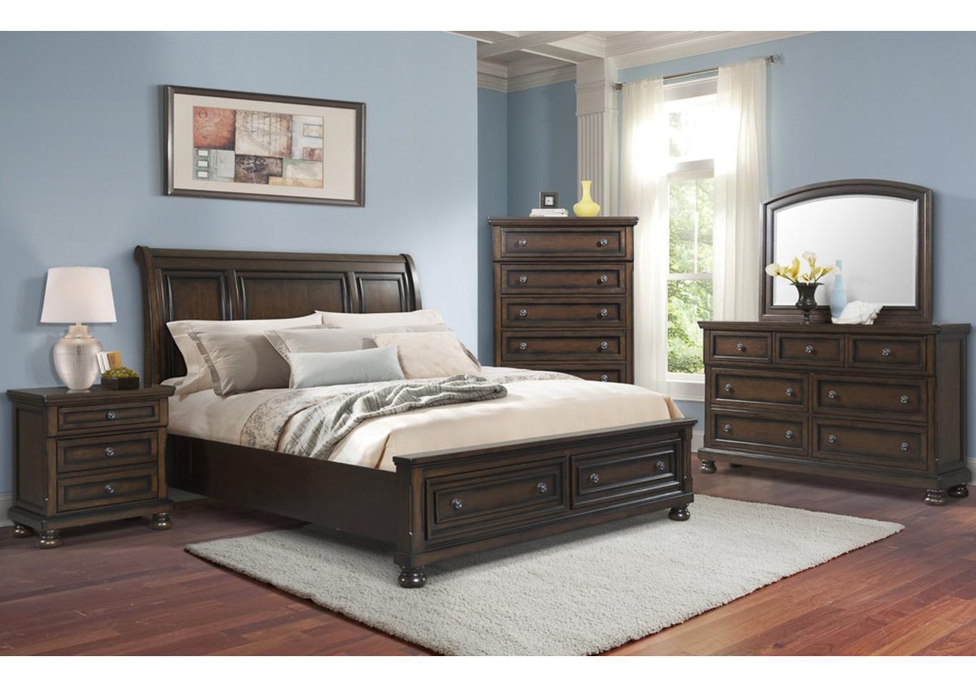 Elements Kingston Queen Bed, Dresser & Mirror + FREE Mattress,Total Home Package 2023