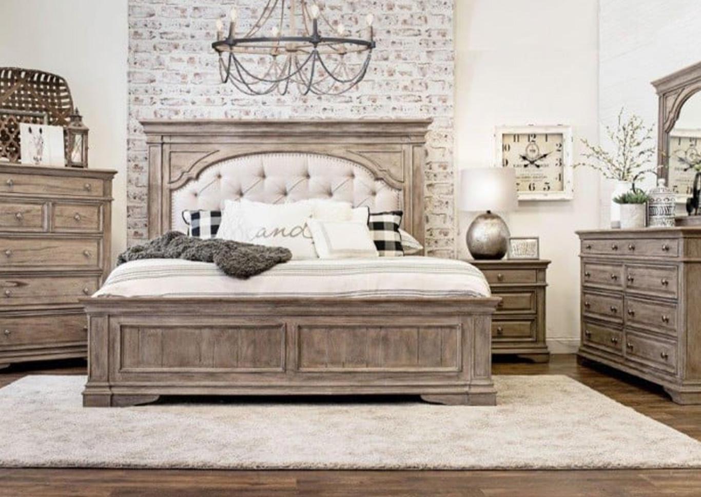 King Bed, Dresser, Mirror, Nightstand & Chest,Memorial Day Tent Event 2023
