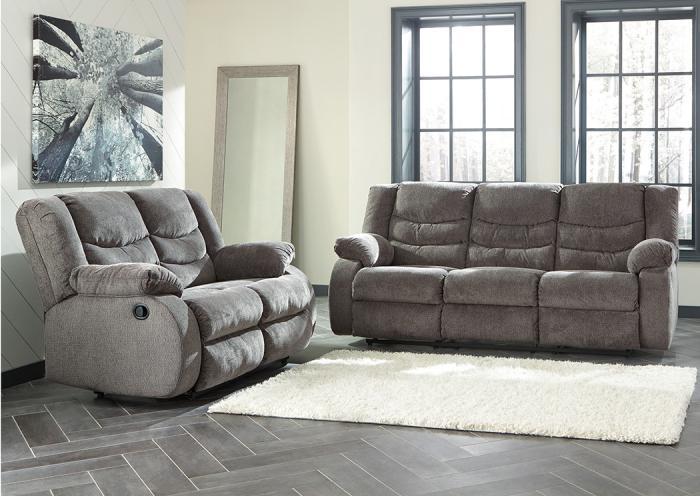 Tulen Gray Reclining Sofa & Recliner,T-0138629 Black Friday 10-29-24