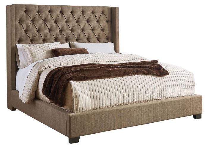 Westerly Brown Upholstered King Bed,T-0127018 Tax Season Savings 3-26-24
