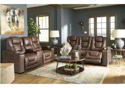 Image for Owner’s Box Power Reclining Sofa & Loveseat + FREE $100 Prepaid Mastercard 