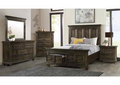 B-10530 Queen bed, dresser & mirror + chest & nightstand