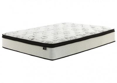 Chime 12" White Pillowtop King Mattress + FREE Adjustable Base