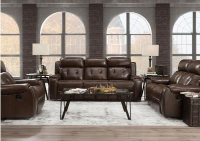 Image for Reclining Sofa and Loveseat + FREE Earbuds 