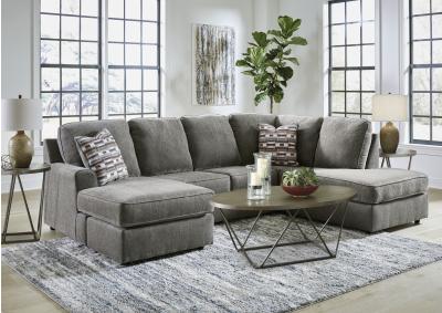 Image for O'Phannon Sectional + Bonus Buy Tables, Lamps & Rug + Free 55” TV or Blackstone