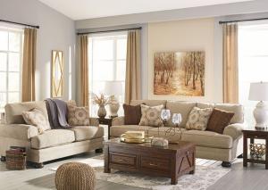 Image for Quarry Hill Quartz Sofa and Loveseat with Free TV