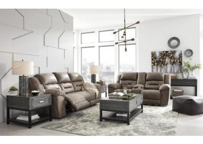 Stoneland Tan Reclining Sofa & Loveseat + Bonus Buy Recliner + FREE 10ft Pool