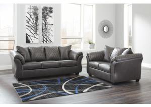 Image for Sofa & Loveseat + Free Tables 