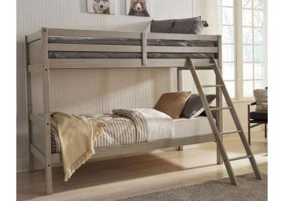 Image for Lettner Twin/Twin Bunk Bed with Ladder + FREE Mattress