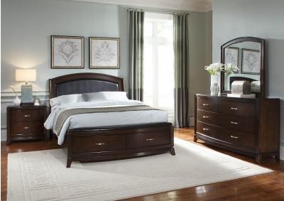 King Bed, Dresser, Mirror + Chest 