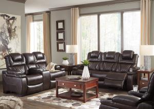 Image for 75407 Reclining Sofa & Recliner PLUS FREE 65" 4K TV