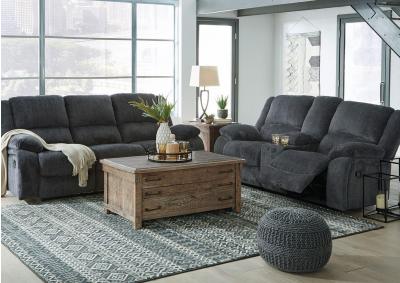 Image for Draycoll Reclining Sofa and Loveseat + Free 55 Inch TV 