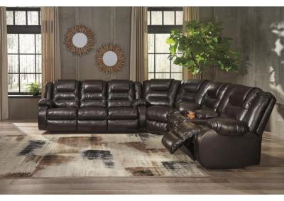 Image for Vacherie Reclining Sectional + Recliner 