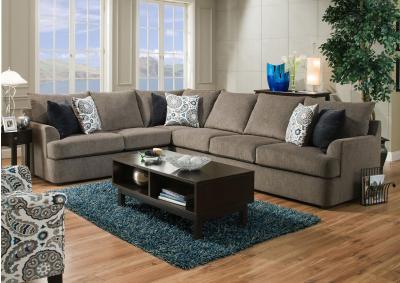 Image for Grand Flannel Sectional + Free $100 Prepaid Mastercard