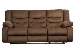 Image for Tulen Chocolate Reclining Sofa + FREE TV