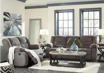 Image for Gray Reclining Sofa and Loveseat + Bonus Buy Recliner 