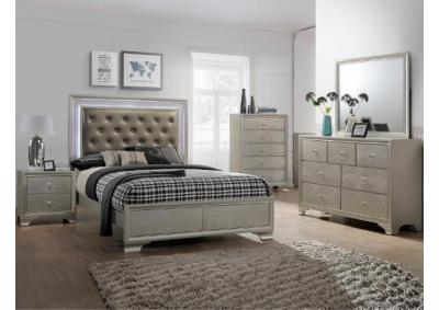 Image for Lyssa King Bed, Dresser, Mirror, Chest & Nightstand