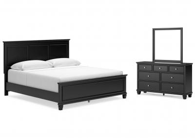 Image for Lanolee King Panel Bed, Dresser and Mirror