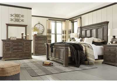 Image for Wyndahl Brown Queen Panel Bed w/Dresser, Mirror & Nightstand