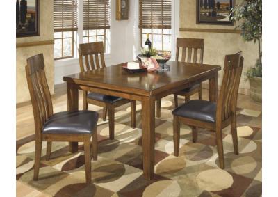 Ralene Rectangular Extension Table w/4 Upholstered Side Chairs