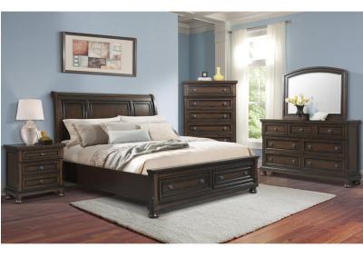 Image for Elements Kingston King Bed, Dresser, Mirror, Nightstand & Chest + FREE Mattress