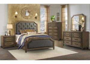 Image for Urban Charm Queen Bed, Dresser & Mirror + FREE Chest & Nightstand