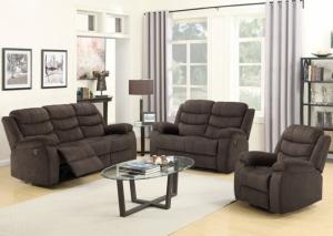 Image for Reclining Sofa & Loveseat + Free Recliner 