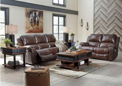 Image for Grixdale Reclining Leather Sofa and Loveseat