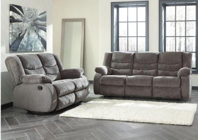 Tulen Gray Reclining Sofa & Recliner