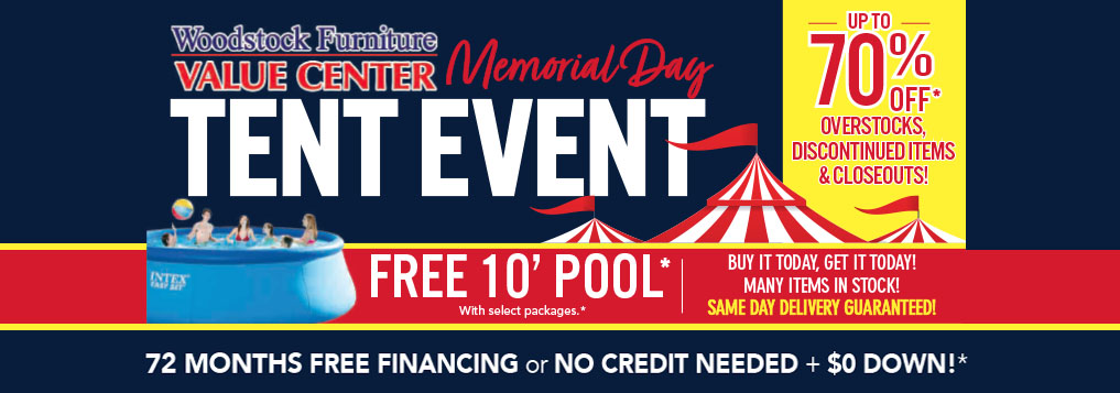 Memorial Day Tent Event Sale