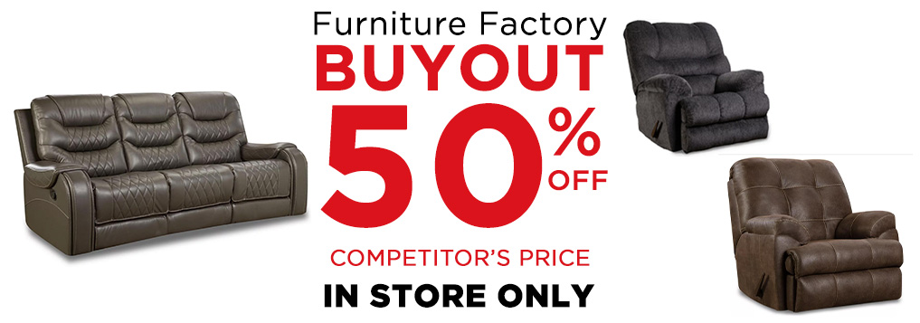 Furniture Factory 50% OFF