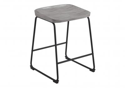 Image for Black/Gray Showdell Counter Height Bar Stool (Set of 2)