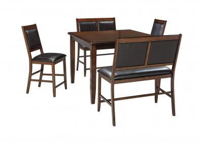 Image for Meredy Brown Dining Room Counter Table Set